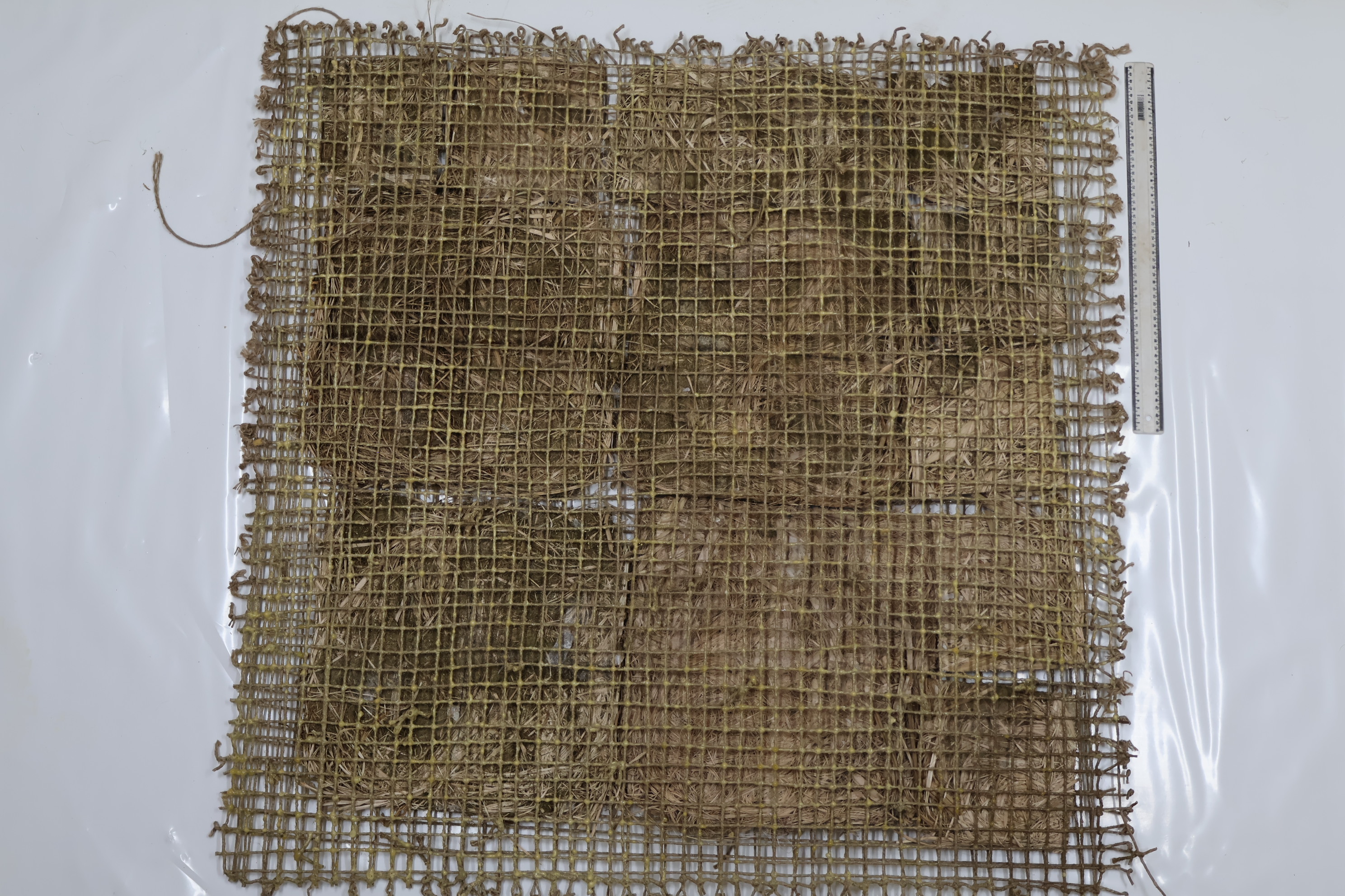 Geocomposto com biopolimero superabsorvente em campo